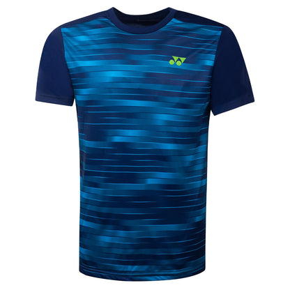 YONEX MEN'S ROUND NECK T-SHIRT # RM-S092-1611-CW4-22-S JET B