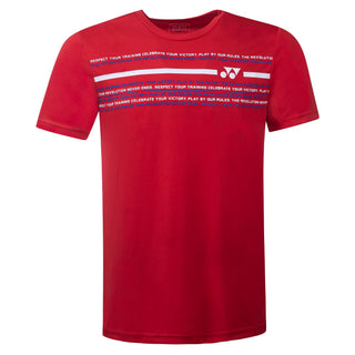 YONEX MEN'S ROUND NECK T-SHIRT # RM-S092-1873-CW4-22-S HIGH
