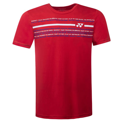 YONEX MEN'S ROUND NECK T-SHIRT # RM-S092-1873-CW4-22-S HIGH