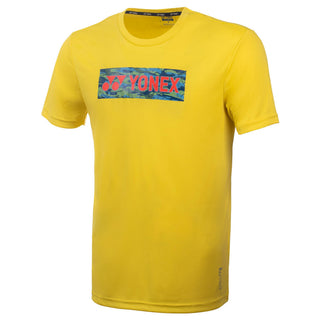 YONEX MEN ROUND NECK T-SHIRT # RM-S092-1864-L22-S BUTTERCUP