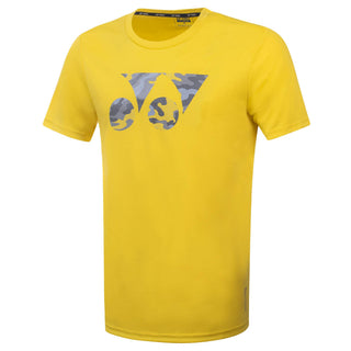 YONEX MEN ROUND NECK T-SHIRT # RM-S092-1867-L22-S BUTTERCUP