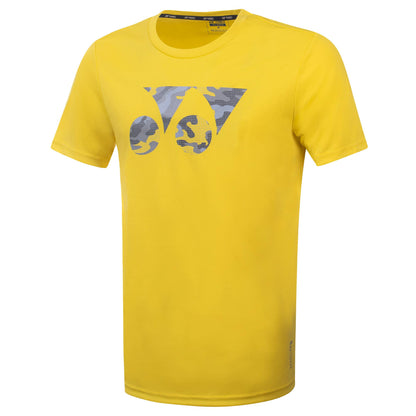 YONEX MEN ROUND NECK T-SHIRT # RM-S092-1867-L22-S BUTTERCUP