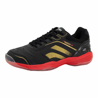 YONEX MENS BADMINTON SHOES # AKAYU SUPER 4 BLACK/BRIGHT RED