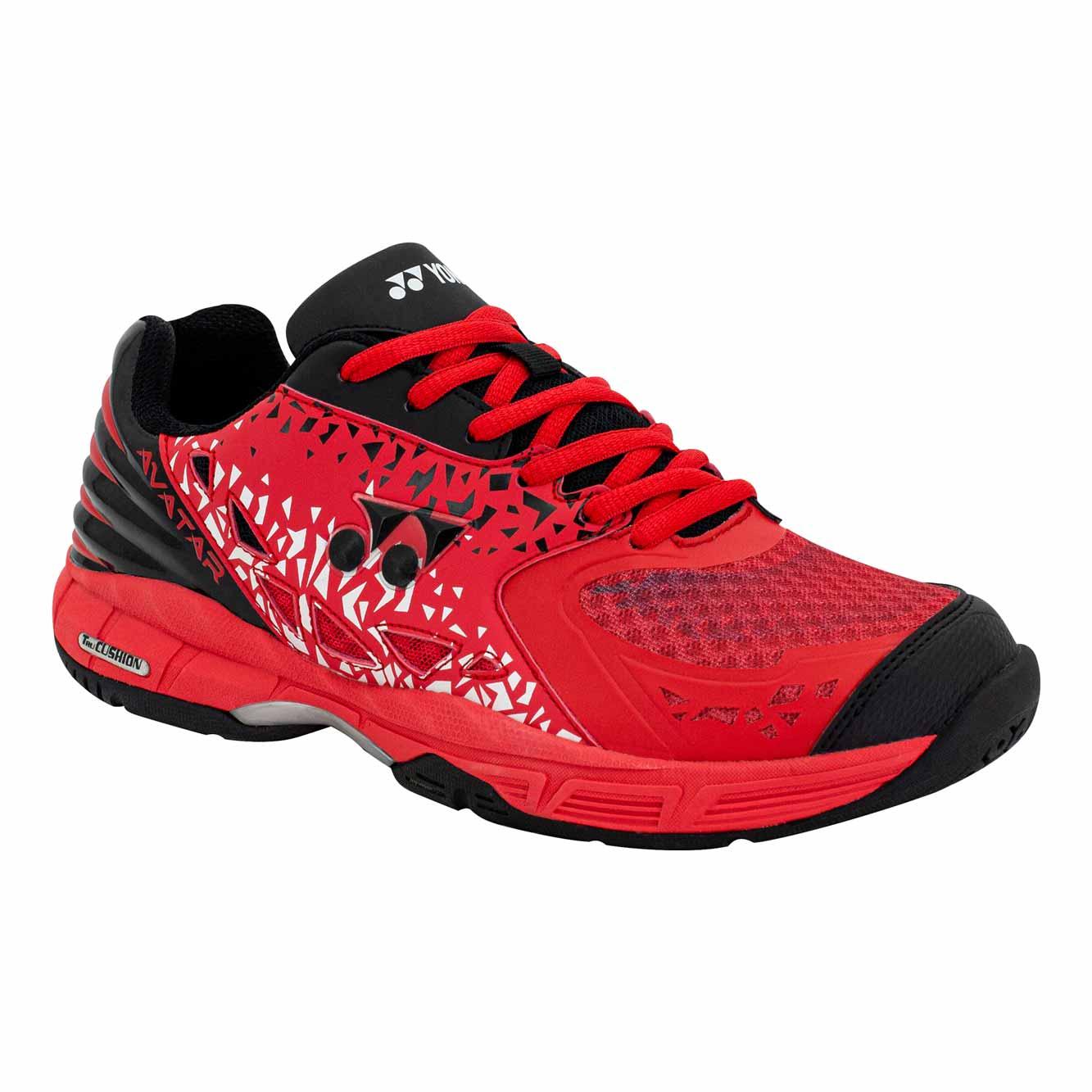 YONEX MENS BADMINTON SHOES # AVATAR BLK/FLAME/WHT 23.5
