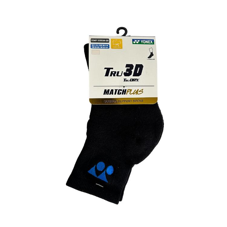 YONEX MEN'S SOCKS # SSMP 1055SM-SR BLACK/GREY 1IN1