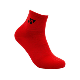 YONEX LADIES SOCKS # SSMP 1255SW-SR BLACK/FLASH RED 1IN1