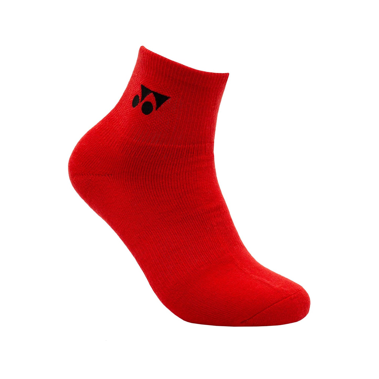 YONEX MEN'S SOCKS # SSMP 1255SM-SR BLACK/BRIGHT ORANGE 1IN1