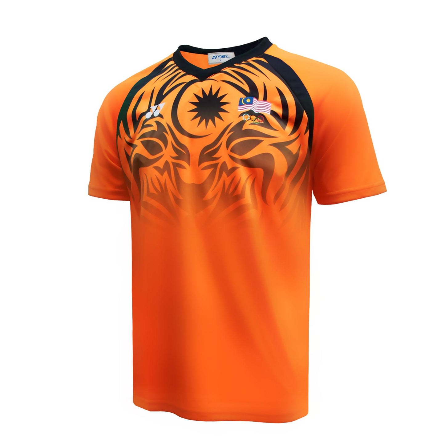 YONEX MEN V-NECK TSHIRT # VNM-S092-2254-OCM22-S JET BLACK 2X