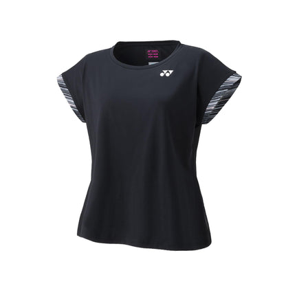 YONEX WOMEN'S CREW NECK SHIRT #20654EX BLACK 2XL