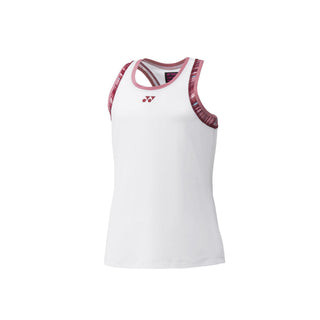 YONEX WOMEN'S TANK T-SHIRT #20649EX WHITE/RED 2XL