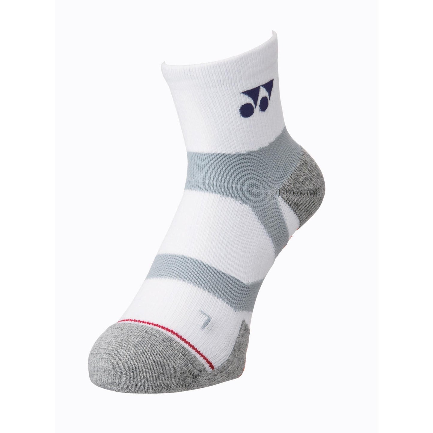 YONEX SPORT CREW SOCKS #19150YX WHITE/GREY L