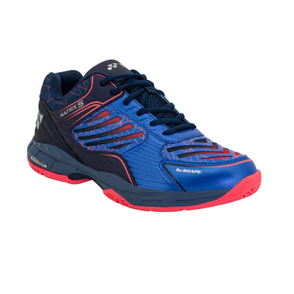 YONEX MENS BADMINTON SHOES # MATRIX-5 BLACK / SAPPHIRE BLUE/