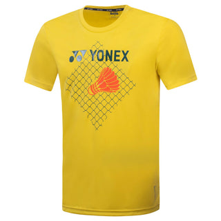 YONEX MEN ROUND NECK T-SHIRT # RM-S092-1866-L22-S BUTTERCUP