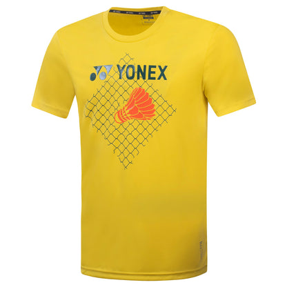 YONEX MEN ROUND NECK T-SHIRT # RM-S092-1866-L22-S BUTTERCUP