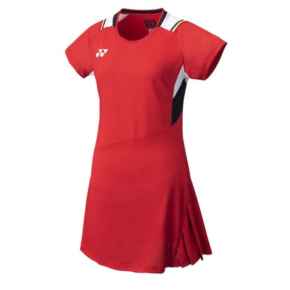 YONEX WOMEN'S DRESS(WITH INNER SHORTS) # 20686EX RUBY RED L
