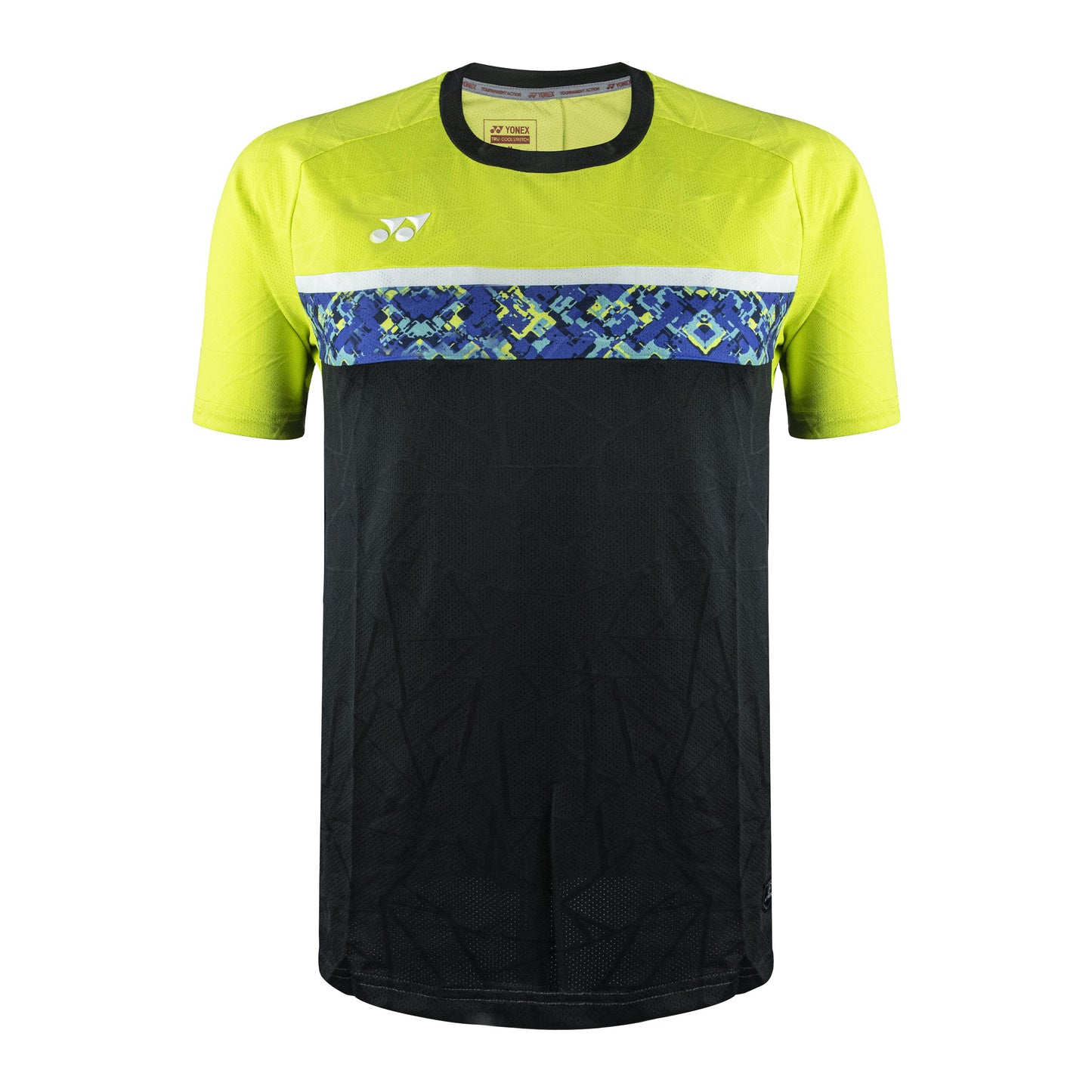 YY MENS RN  SHIRT # RM-S092-2319-AW22-S ACID LIME/ JET BLACK