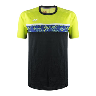 YY MENS RN  SHIRT # RM-S092-2319-AW22-S ACID LIME/ JET BLACK