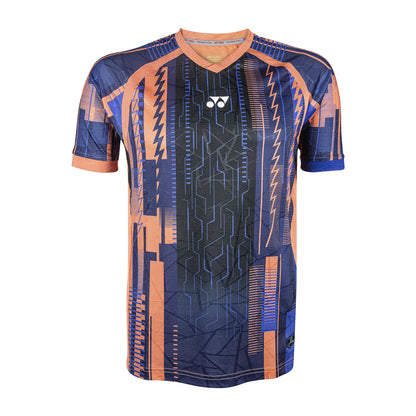 YY MENS V- SHIRT # VM-S092-2320-AW22-S HOT CORAL / SURF THE