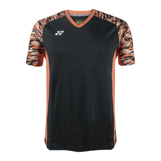 YY MENS V- SHIRT # VM-S092-2322-AW22-S HOT CORAL/JET BLACK 2
