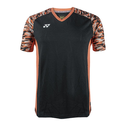 YY MENS V- SHIRT # VM-S092-2322-AW22-S HOT CORAL/JET BLACK 2