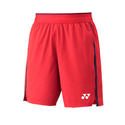 YONEX MENS KNIT SHORTS # 15207YX CLEAR RED 2XL