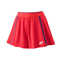 YONEX WOMENS SHORTS(WITH INNER SHORTS) # 25100YX CLEAR RED 2
