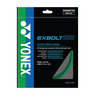 YY BADMINTON STRING EXBOLT 65 # BGXB65 BLACK