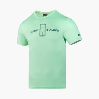YONEX MENS ROUND NECK T-SHIRT  #  RM-S092-3111-EASY5-S GREEN
