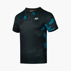 YONEX MENS ROUND NECK TEE  # RM-S092-2962-ESST3-S JET BLACK