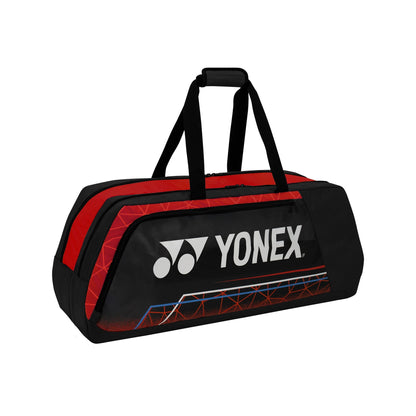 YONEX TOURNAMENT BAG #  ACE2-Q014-324-0431 JET BLACK/LIME PU