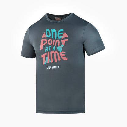 YONEX MENS ROUND NECK T-SHIRT  #  RM-S092-3047-EASY5-S JET B