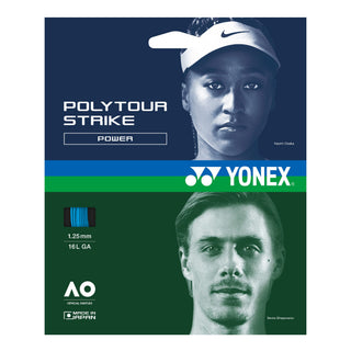 TENNIS STRING - POLYTOUR STRIKE  125 # PTGST125 BLUE 12M