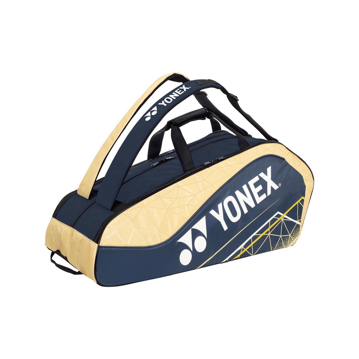 YONEX RACQUET BAG BT9 # ACE2-Q014-324-0129 JET BLACK/LIME PU