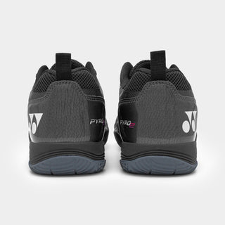 YONEX MENS BADMINTON SHOES # PYRO2 BLACK/WHITE 23.5
