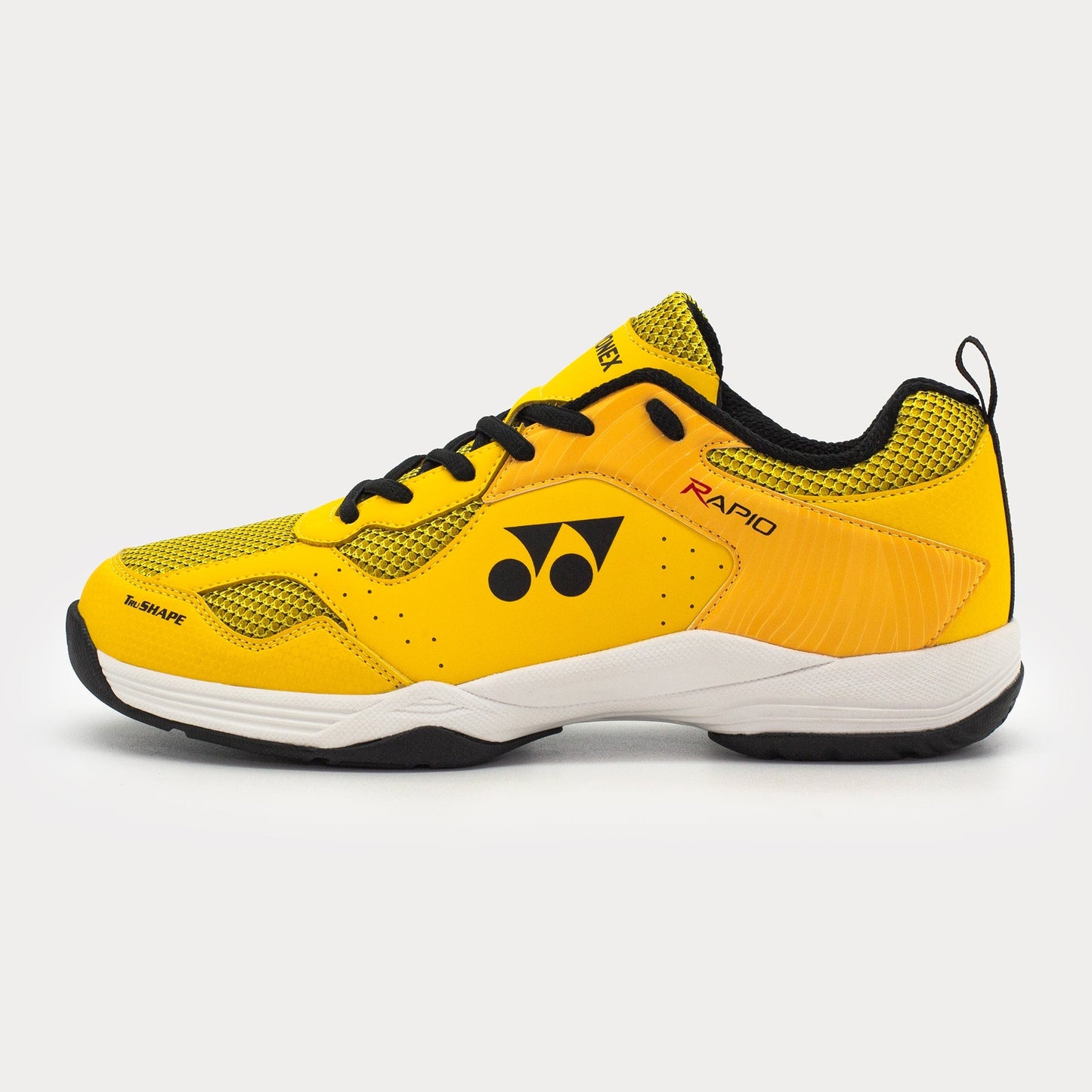 YONEX MENS BADMINTON SHOES # RAPIO BRIGHT YELLOW/BLACK
 23.5