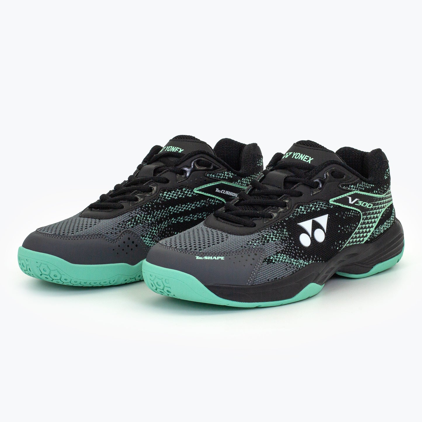 YONEX BADMINTON SHOES # V-300 BLACK / AQUATIC
 23.5