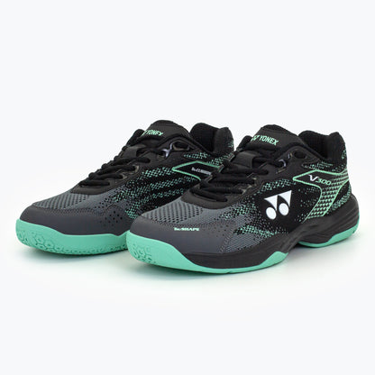 YONEX BADMINTON SHOES # V-300 BLACK / AQUATIC
 23.5