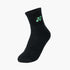 YONEX LADIE'S SOCKS 1/2 REGULAR #SSL-1055-MP8-SR BLACK GREEN