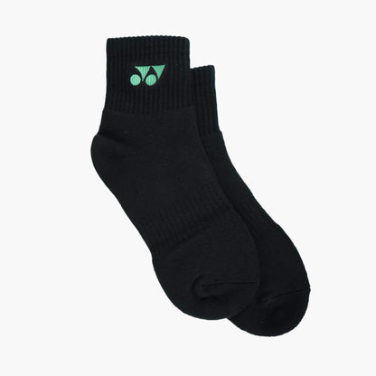 YONEX MEN'S SOCKS 1/2 REGULAR #SSM-1055-MP8-SR BLACK GREEN Z